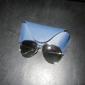 Loewe Designer Silver Aviator Sunglasses